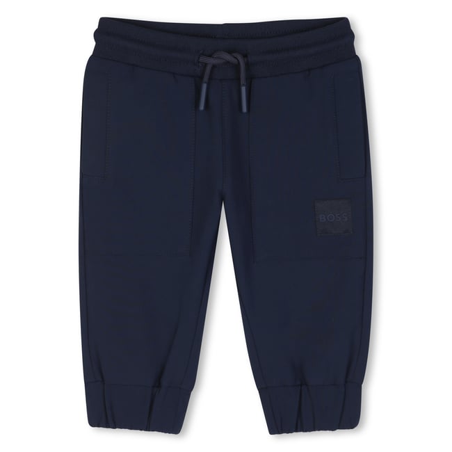 Pantalon jogging bleu cargo <span itemprop=