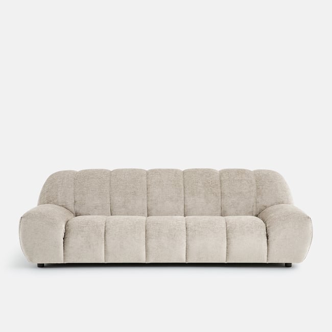 Dickes Velours-Sofa 4-Sitzer, Nuria - LA REDOUTE INTERIEURS