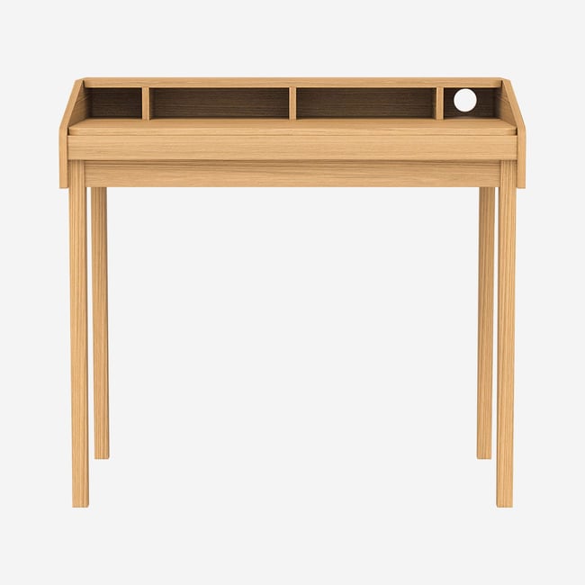 Bureau chêne TANIA Couleur naturel clair <span itemprop=