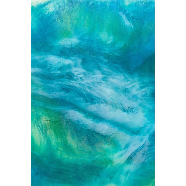 Tableau bleu nebuleux - HEXOA