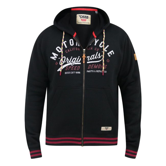 Veste à capuche PATRICK noir <span itemprop=