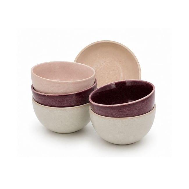 Lot de 6 bols médiums, TERRA Couleur multicolore <span itemprop=