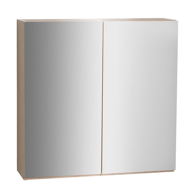 Armoire de toilette 60cm double porte avec miroirs WILL Couleur décor chêne <span itemprop=