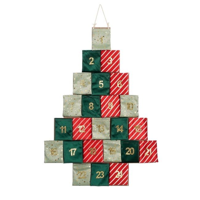 Calendrier de l'Avent Couleur vert <span itemprop=