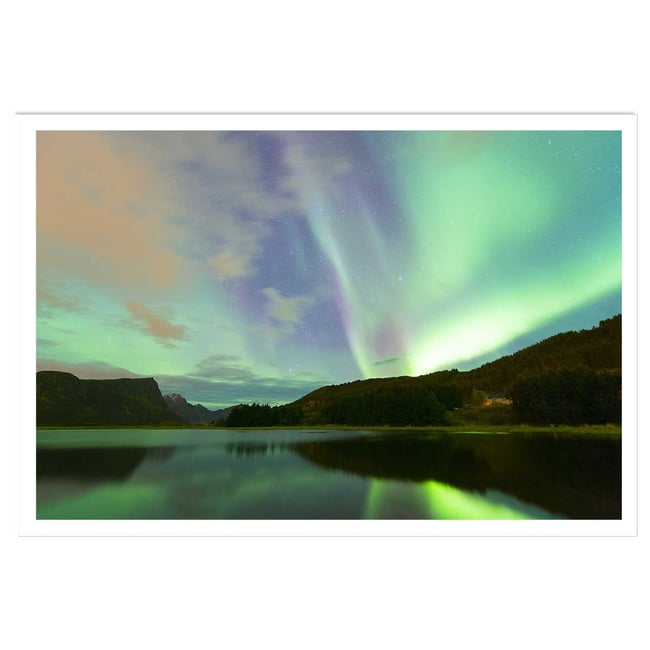Affiche paysage norwayliht lofoten - HEXOA