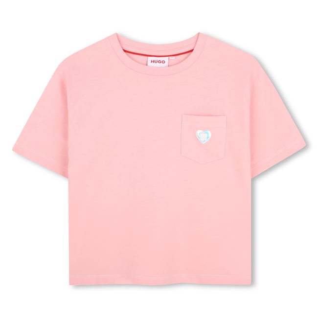 Tee-shirt manches courtes pink dolphin <span itemprop=