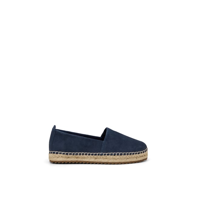 Sandale à espadrille modèle Gem en cuir de chèvre velouté - MARC O'POLO