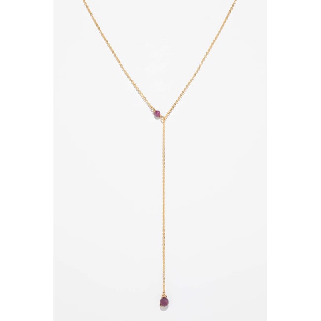 Collier Vice versa Stella- Rubis rubis <span itemprop=