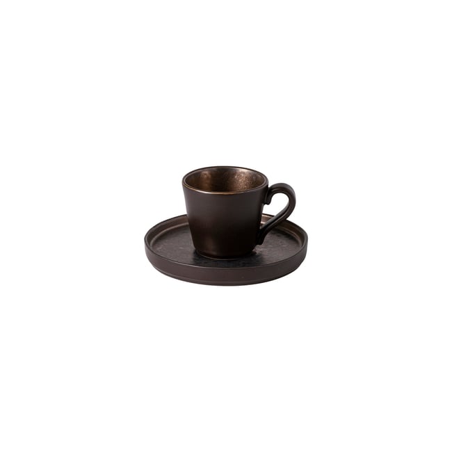 Tasse à café et soucoupe 0.09 L LAGOA Couleur metal <span itemprop=