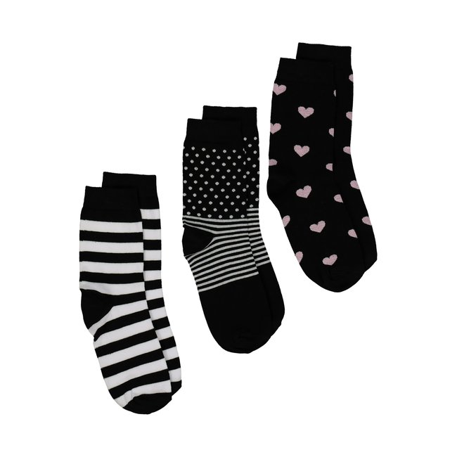 Chaussettes, lot de 3 en coffret cadeau multicolore <span itemprop=