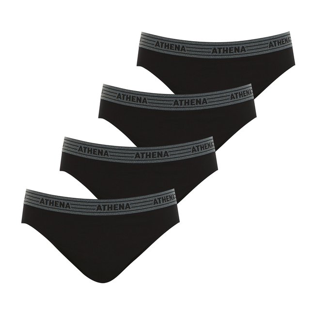 Pack of 4 Basic Briefs in Cotton - ATHENA