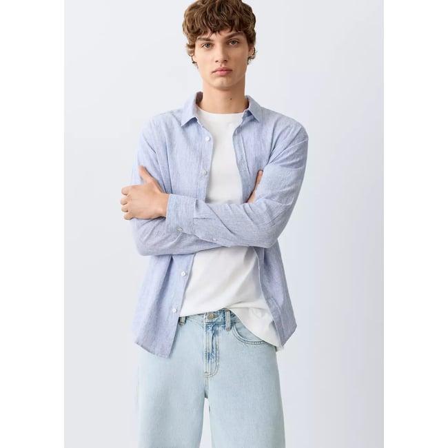 Jean relaxed-fit bleu clair <span itemprop=