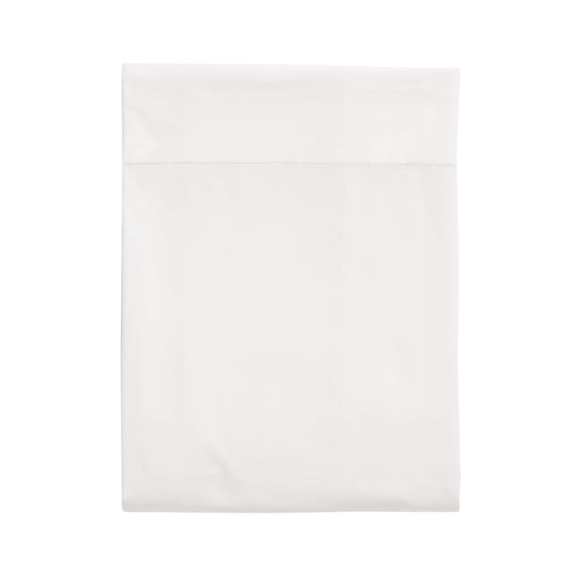 Drap plat coton made in France blanc <span itemprop=