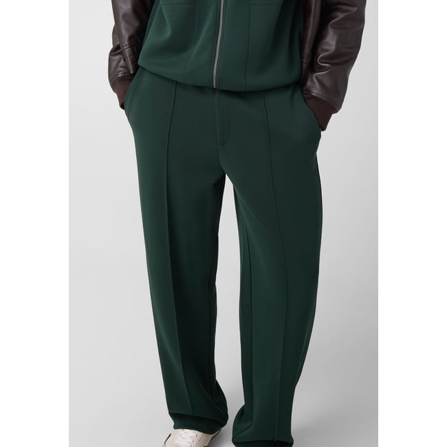 Straight Joggers Jambes vert foncé <span itemprop=