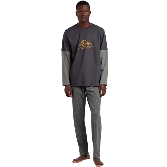 Pyjama pantalon et haut New Hope Star Wars gris <span itemprop=