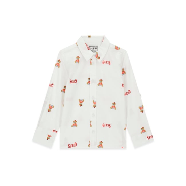 Chemise Oxford Ajustable blanc multi <span itemprop=