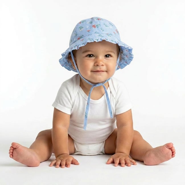 Chapeau bébé - Très bon état bleu <span itemprop=