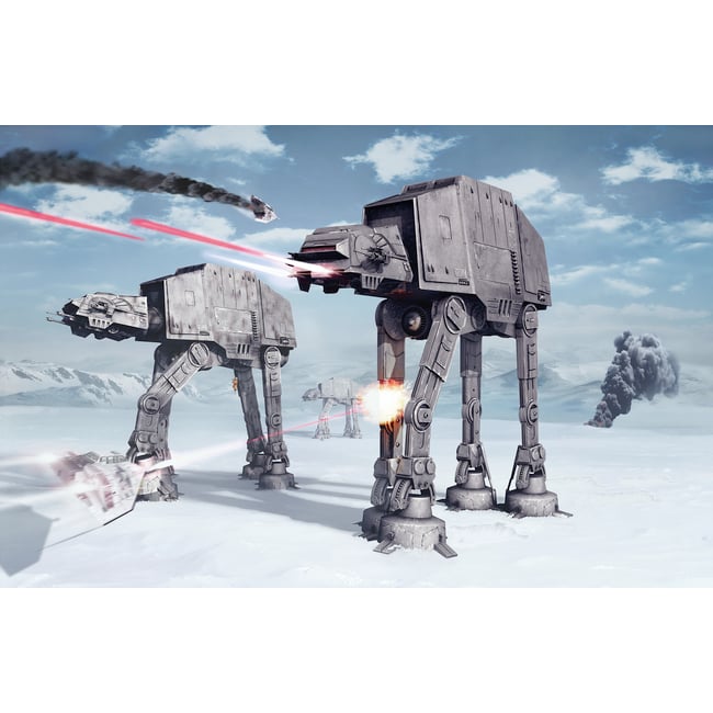 Papier peint Komar - STAR WARS Battle of Hoth - 400 x 260 cm Couleur bleu <span itemprop=
