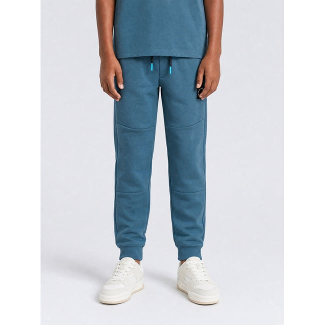 Jogging millbay à bandes latérales bleu storm blue <span itemprop=