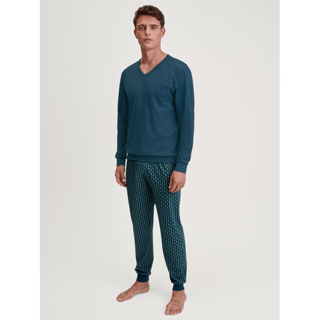 Pyjama avec bords élastiques manches longues Coton RELAX IMPRINT - CALIDA