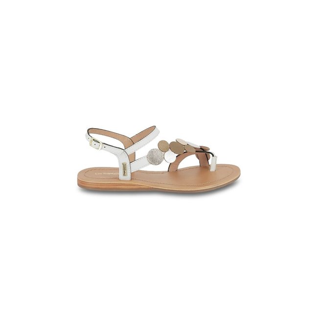 Sandalen in leer met teenstukje Holly <span itemprop=