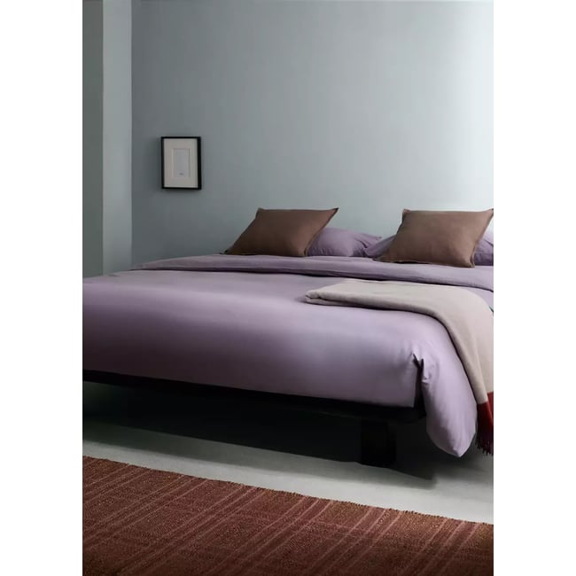 Housse de couette coton garment-dyed Lit 90 cm violet clair/pastel <span itemprop=