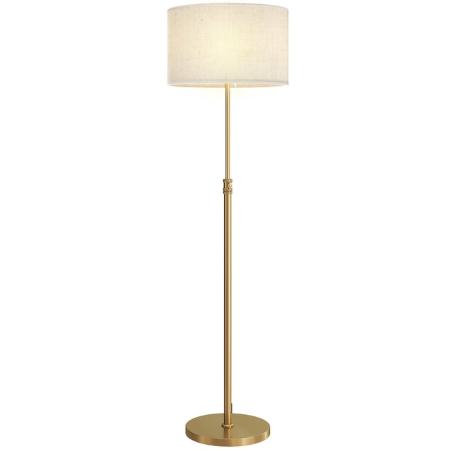 Lampadaire Acier Or Couleur jaune <span itemprop=