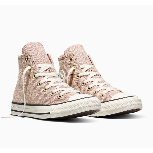 Baskets CHUCK TAYLOR ALL STAR SHINY HEATHERED CANVAS bois de rose <span itemprop=