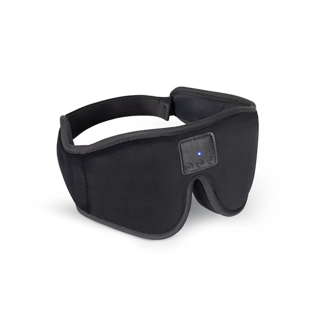 Masque de sommeil ecouteurs compatibles Bluetooth® noir <span itemprop=