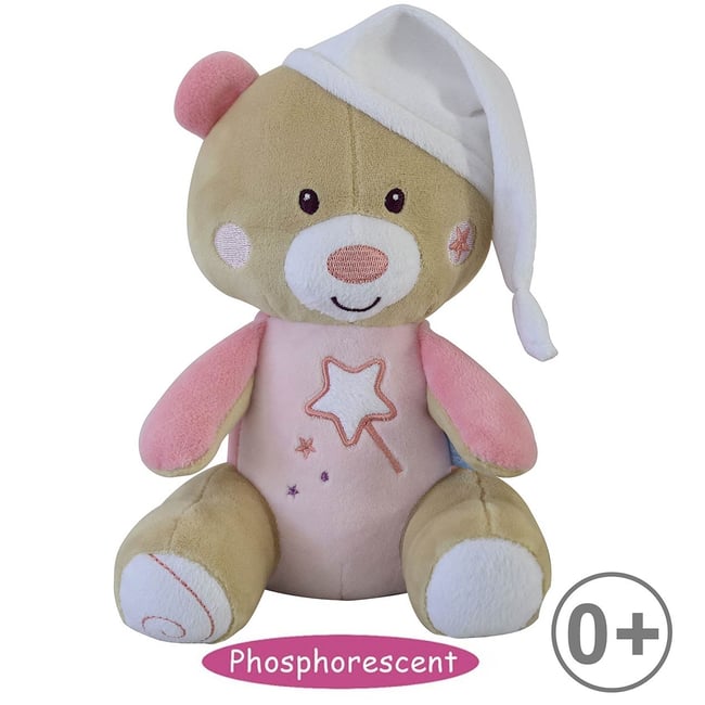 Doudou magidoux ours rose <span itemprop=