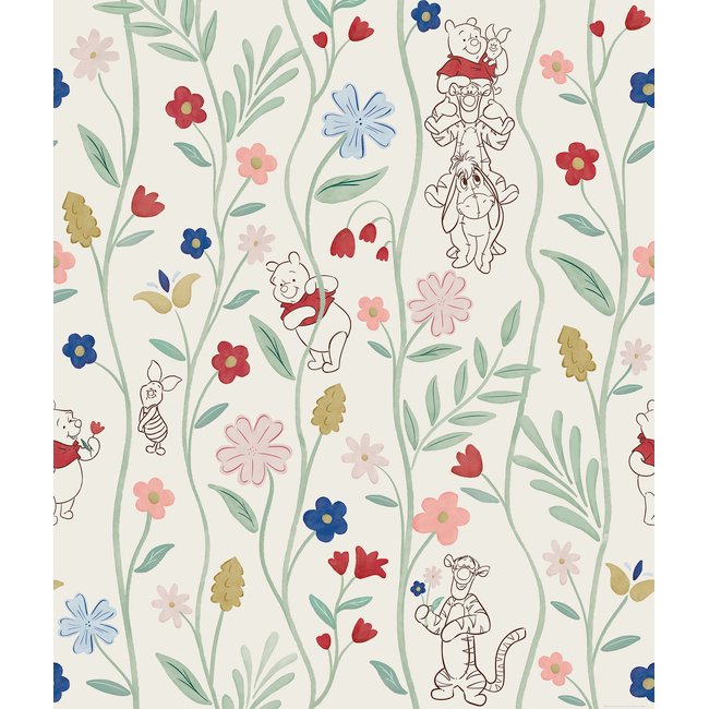 Papier peint  Komar - Disney Winnie the Pooh Blossom Friends - Rouleau: 212 x 250 cm Couleur multicolore <span itemprop=