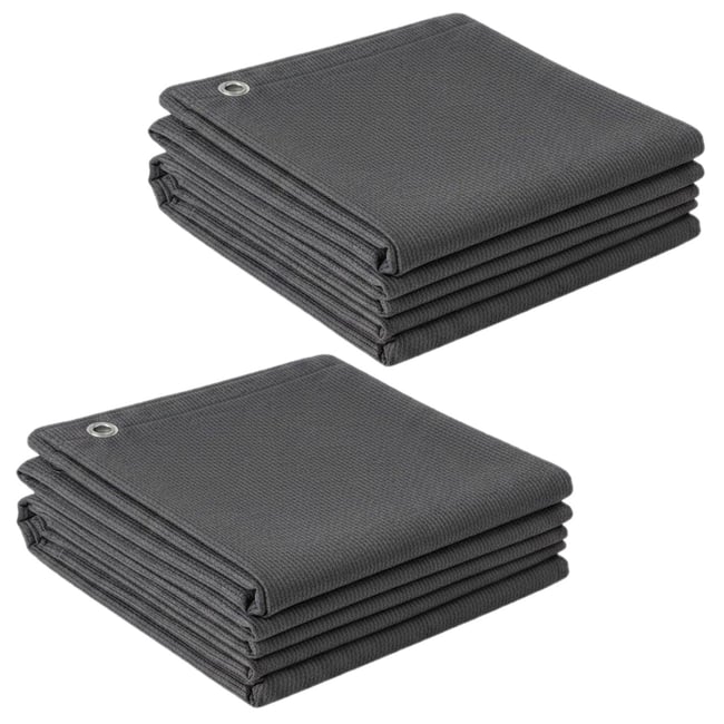 Lot de 2 brise-vues occultants en HDPE - TOILINUX