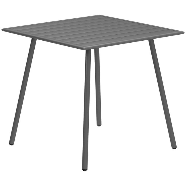 Table de jardin Steel Gris gris <span itemprop=