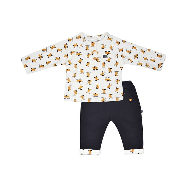 Tee shirt pantalon joseph maille bebe blanc <span itemprop=