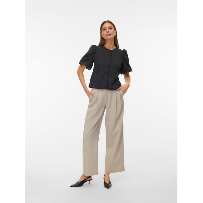 Chemise dark grey melange <span itemprop=