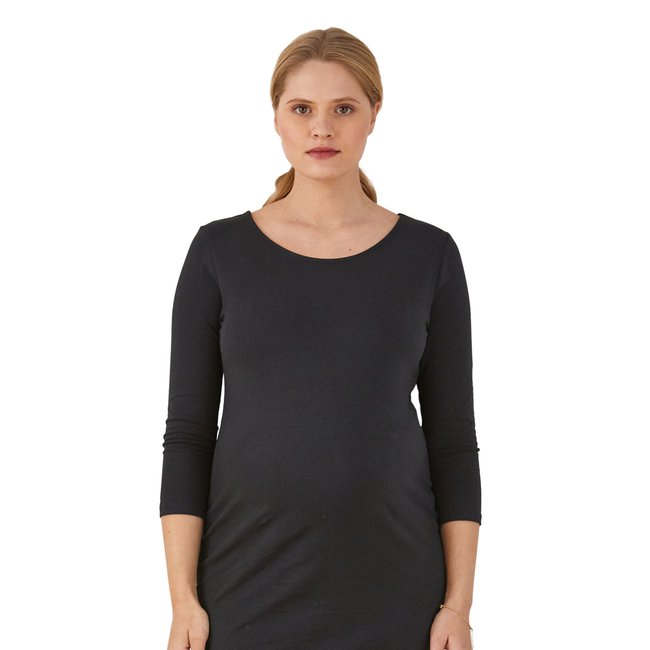 Robe tube de grossesse noir <span itemprop=