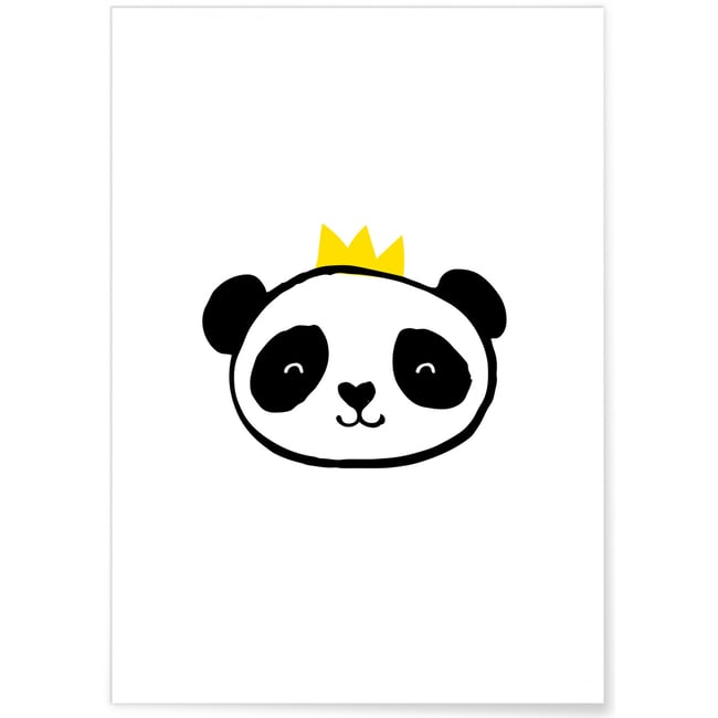 Affiche Panda Couleur blanc <span itemprop=