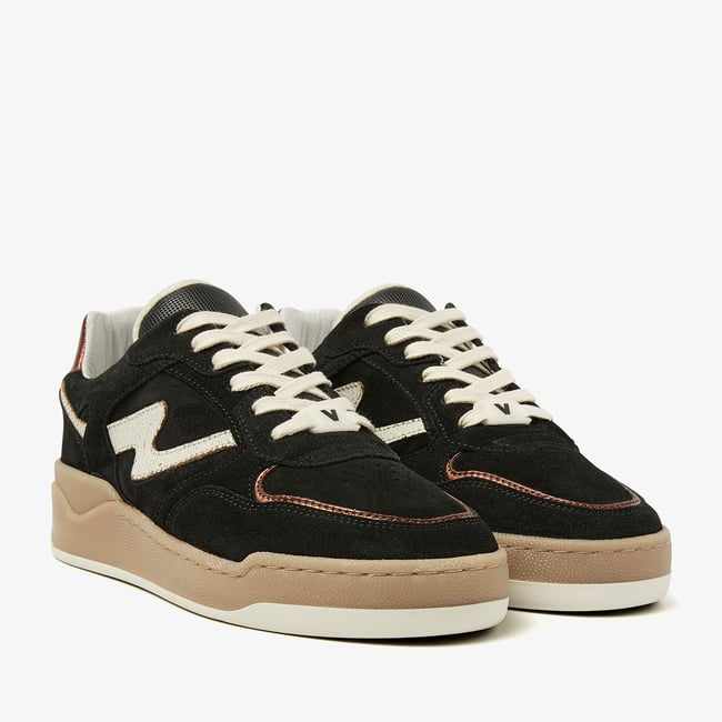 Baskets en daim SAM LEVI noir <span itemprop=