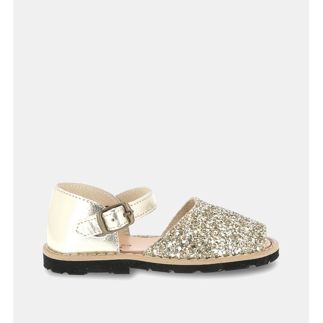 Sandales en cuir FRAILERA BOUCLE PAILLETTES - MINORQUINES