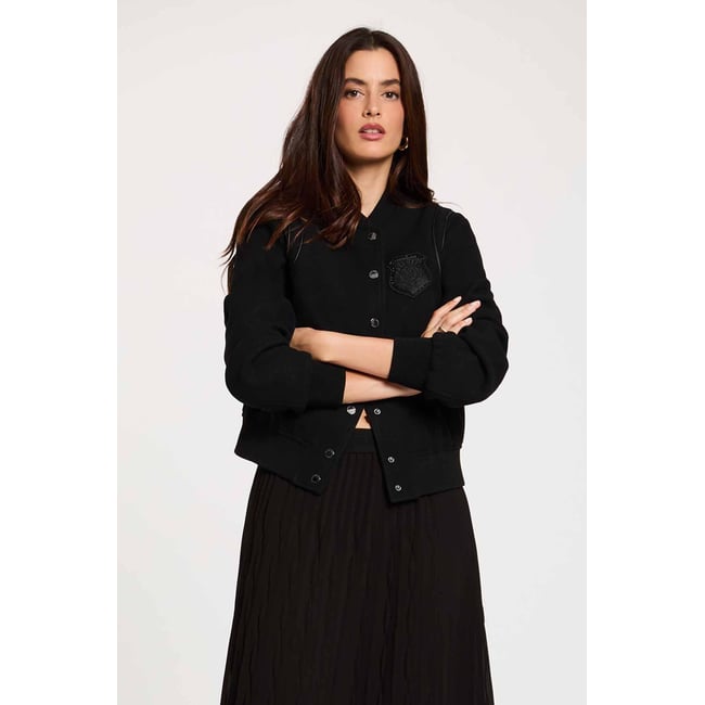 Jupe longue plissée noir <span itemprop=