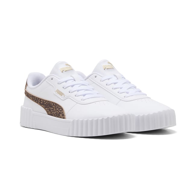 Baskets CARINA 3.0 FELINE blanc/léopard <span itemprop=