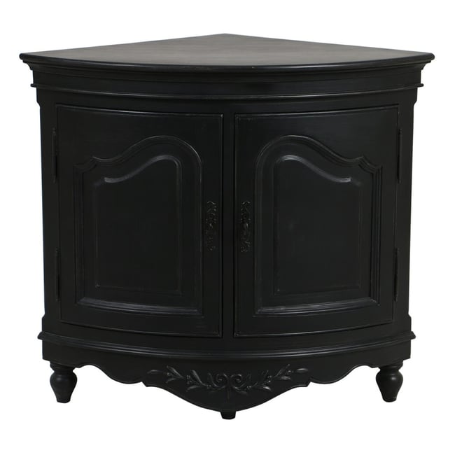 Encoignure basse - ROMANCE Couleur noir <span itemprop=