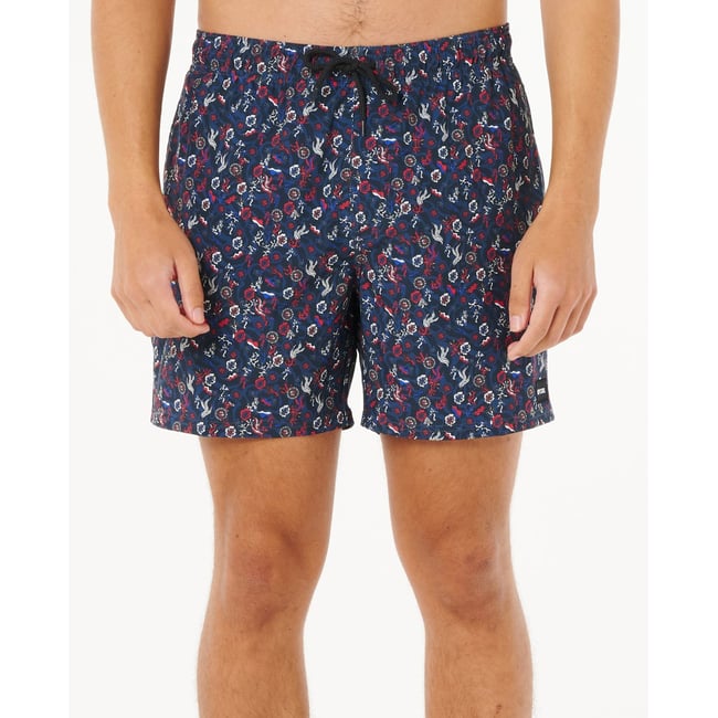 Boardshort FUN TIMES VOLLEY white/navy/red <span itemprop=