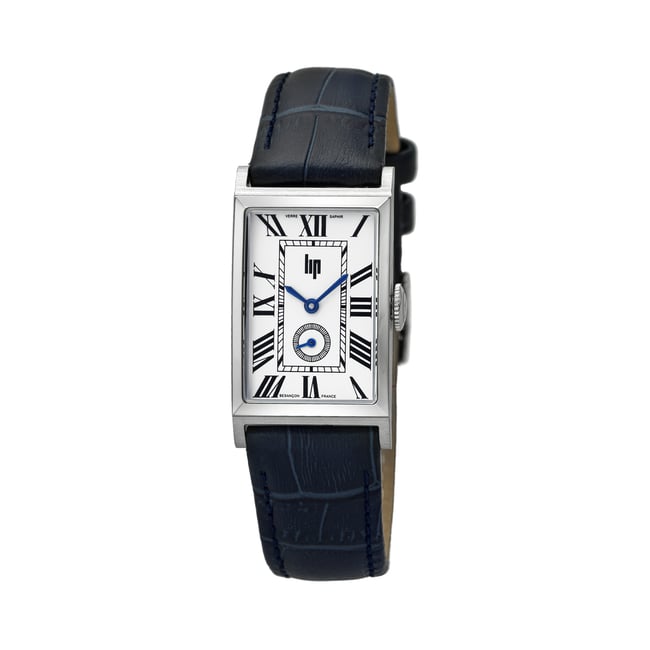 Montre Analogique  CHURCHILL argenté ivoire bleu foncé <span itemprop=