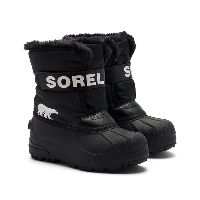 Boots après-ski fourrées imperméables SNOW COMMENDER noir <span itemprop=
