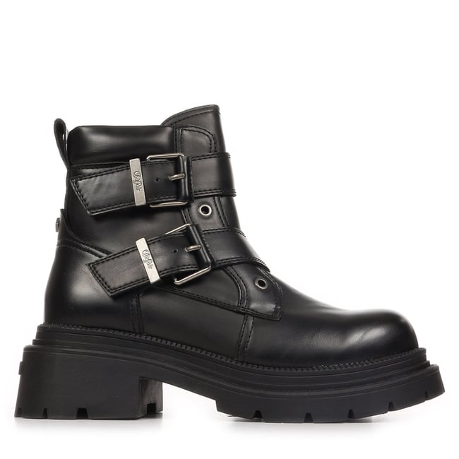 Bottes CATHY BIKER MID TB black <span itemprop=