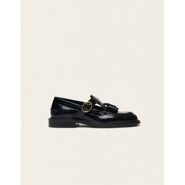 Derbies AYRO cuir box noir <span itemprop=