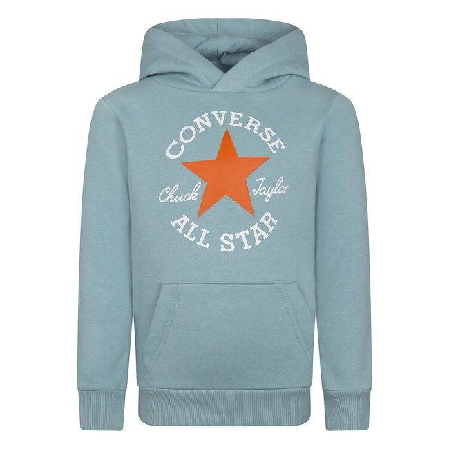 Sweat com capuz azul <span itemprop=