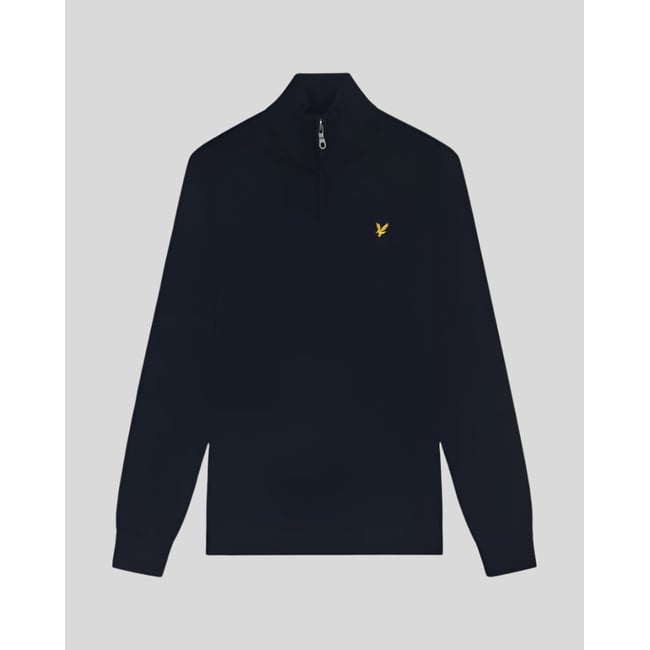 Pull camionneur en coton mérinos bleu foncé marine <span itemprop=
