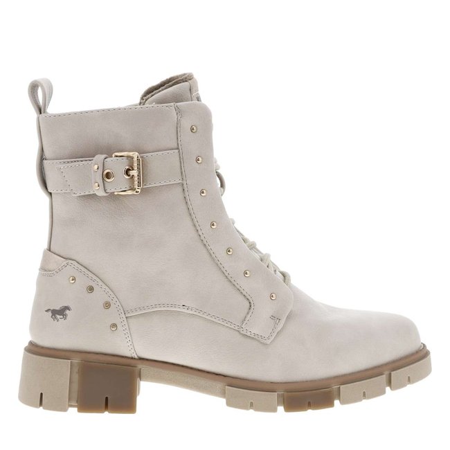 Bottines talon décroché bas blanc <span itemprop=